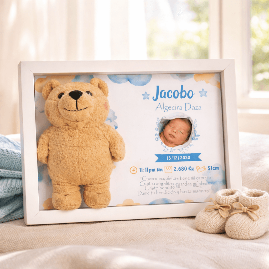 Cuadro de nacimiento bebe