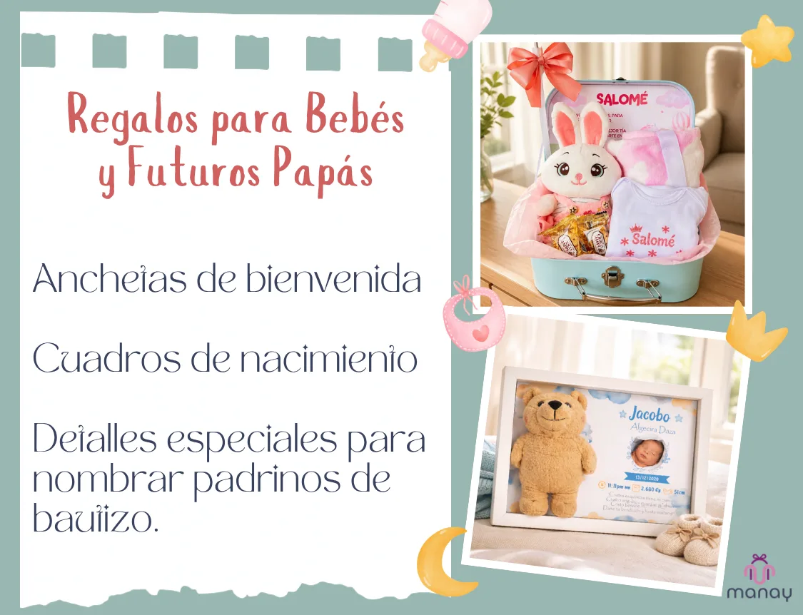 Regalos sopresa para bebes o baby shower
